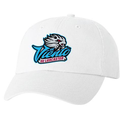 Lancaster JetHawks El Viento Adjustable White Hat