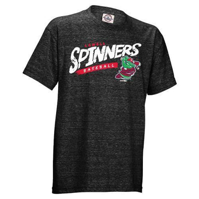 Lowell Spinners Youth Black Snow Coarse Tee