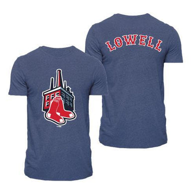 Lowell Spinners Blue Mill Sox TriBlend Tee