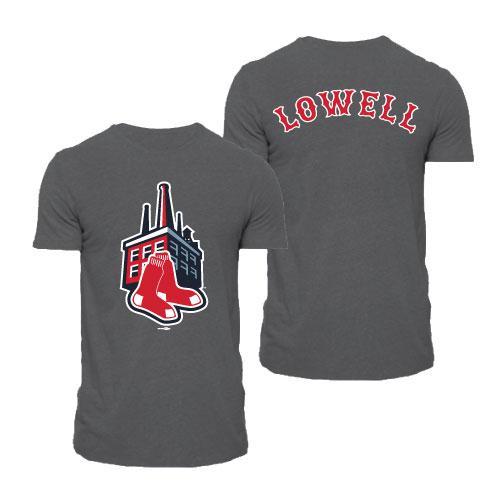 Lowell Spinners Black Mill Sox Tri-Blend Tee