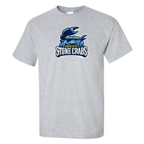 Charlotte Stone Crabs LOGO YOUTH TEE - Gray