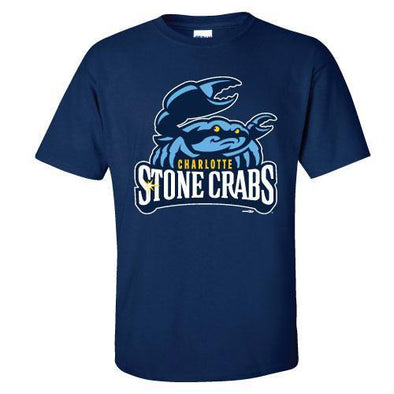Charlotte Stone Crabs LOGO YOUTH TEE - Navy