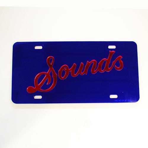 Nashville Sounds Script Mirrored License Plate