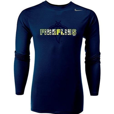 Columbia Fireflies Adult Navy Background Longsleeve Tee