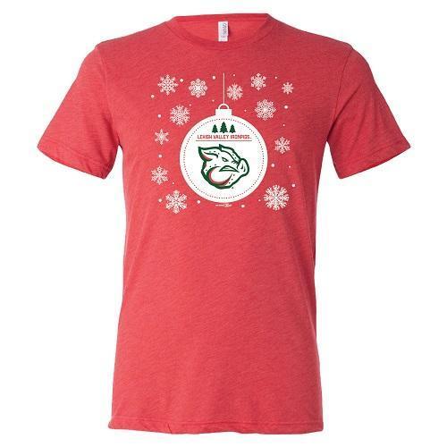 Lehigh Valley IronPigs Red Holiday Tee