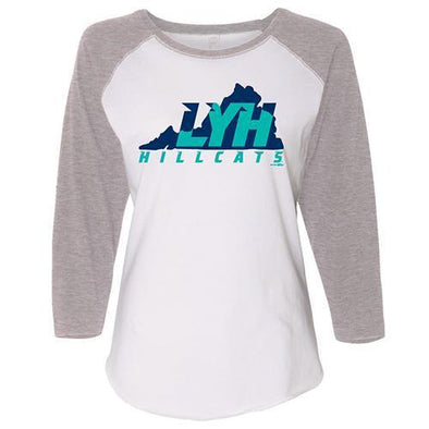 Lynchburg Hillcats White/Lavender 3/4 Sleeve