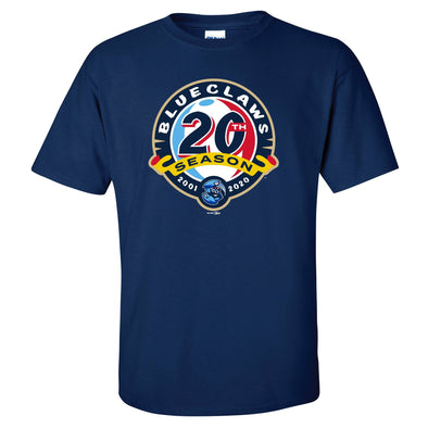 Lakewood BlueClaws 20th Season Tee