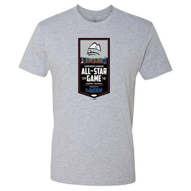 Lansing Lugnuts 2018 MWL All-Star Game Heather Gray T-shirt