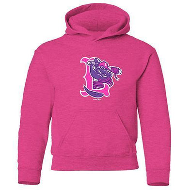 Lowell Spinners Youth Vintage Hot Pink Hooded Sweatshirt