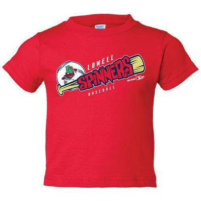 Lowell Spinners I/T Red Bat Tee