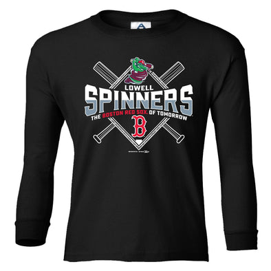 Youth Spinners/Sox Long Sleeve Tee