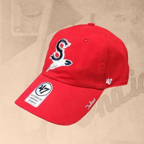 Spokane Indians Ladies Sparkle Red Adj Cap