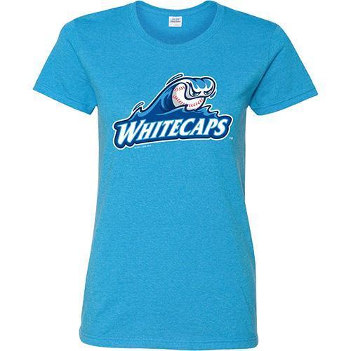 West Michigan Whitecaps Ladies Primary Logo Tee - Heather Sapphire