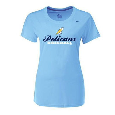 Myrtle Beach Pelicans NIKE LADIES CAROLINA BLUE MILB 104 LEGEND DRIFIT TEE