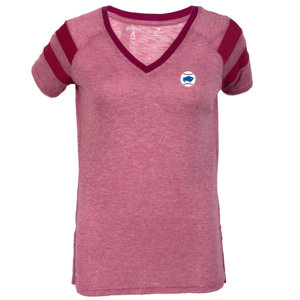 Buffalo Bisons Ladies Red Alt Assist Vneck