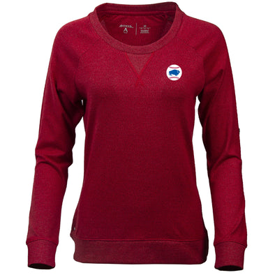 Buffalo Bisons Ladies Red Alt Poise Crew
