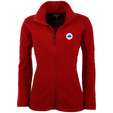 Buffalo Bisons Ladies Red Alt Ice Full Zip Fleece