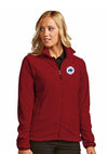 Buffalo Bisons Ladies Red Alt Ice Full Zip Fleece