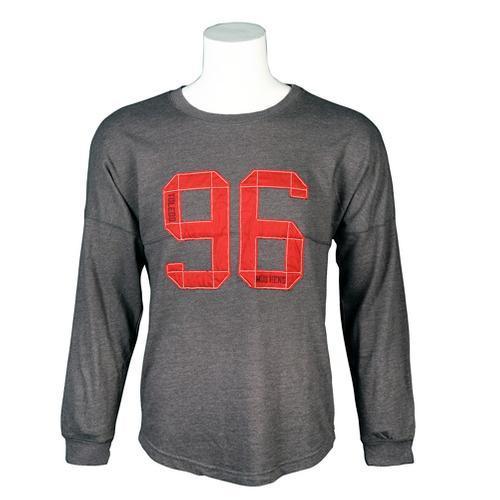 Ladies Charcoal Athena Dolman Crew