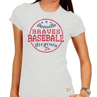 Danville Braves Ladies Circle Tee - Streaky Ash