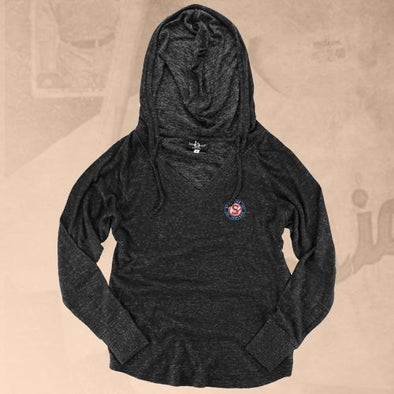 Spokane Indians Charcoal Heather Cuddle V-Neck Hoodie
