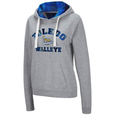 Toledo Walleye Ladies Plaid Hooded Sweatshirt