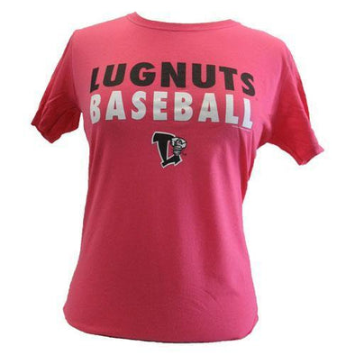 Lansing Lugnuts Ladies Russell T-shirt - Pink