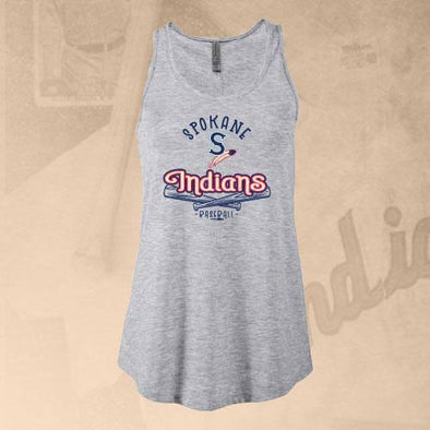 Spokane Indians Ladies Tank Top Quail Athletic Heather