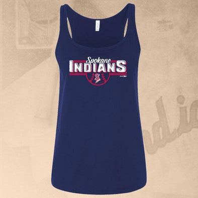 Spokane Indians Ladies Tank Top Rumor Navy