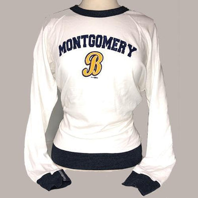 Montgomery Biscuits Ladies Terry LS Crew