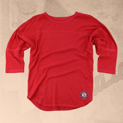 Spokane Indians Ladies Red Vintage Jersey Tee