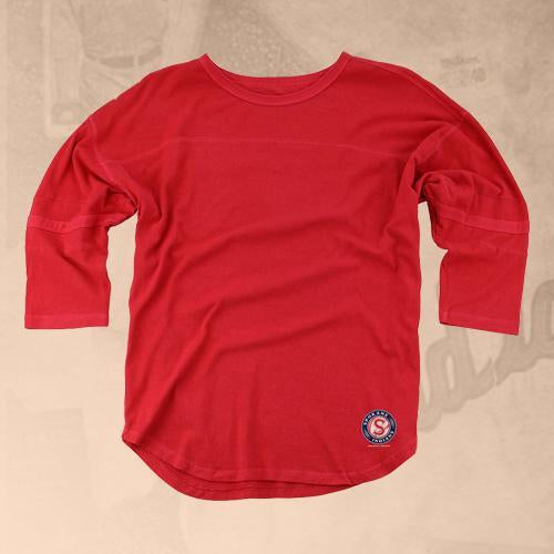 Spokane Indians Ladies Red Vintage Jersey Tee