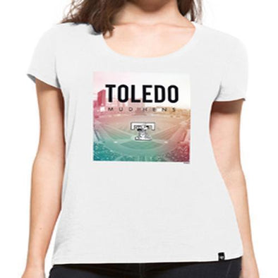 Ladies White Crosstown T