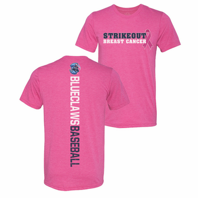 Lakewood BlueClaws Strikeout Breast Cancer Tee