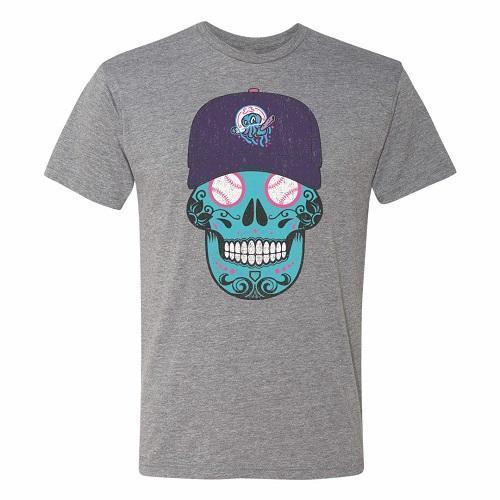 Lakewood BlueClaws Sugar Skull Tee