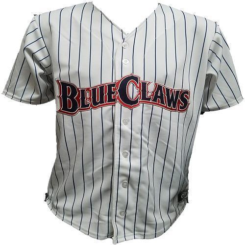 Lakewood BlueClaws Adult Throwback White Jersey