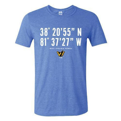 West Virginia Power Mens Latitude T-shirt