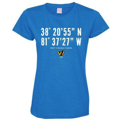 West Virginia Power Womens Latitude T-shirt