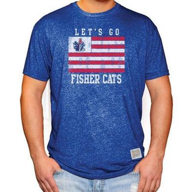 New Hampshire Fisher Cats Let's Go Flag Tee