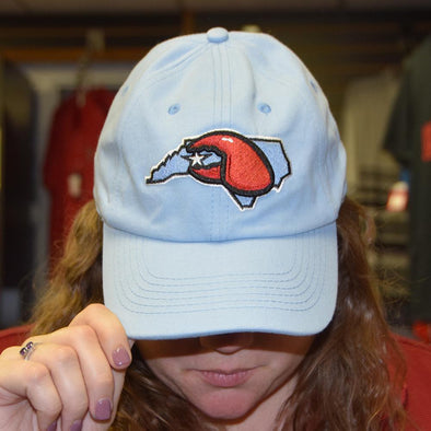Hickory Crawdads Blue State Hat