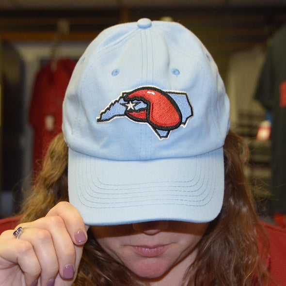 Hickory Crawdads Blue State Hat