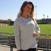 Stockton Ports Women's Grey Golf Pullover