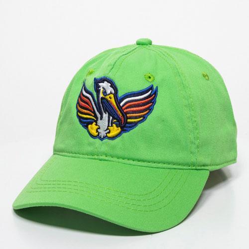 Myrtle Beach Pelicans COPA OUTDOOR CAP PELICANOS DE MYRTLE BEACH LIME GREEN ADJUSTABLE CAP