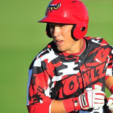 Orem Owlz Game Used Red Camo Jersey