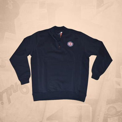 Spokane Indians Logo Deep Navy 1/4 Zip Fleece Pullover