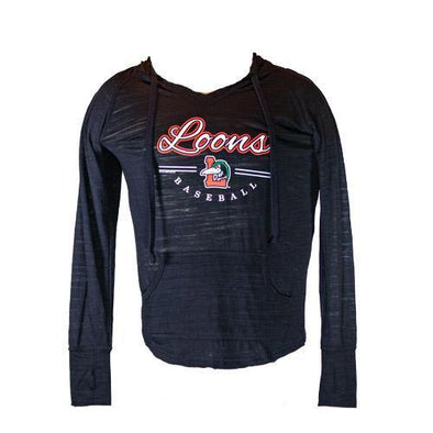 Great Lakes Loons Loon V-Neck Hood - Lady's