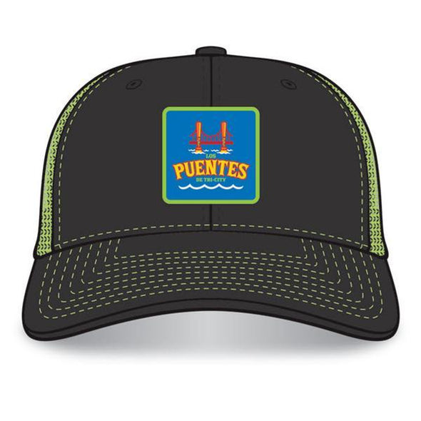 Tri-City ValleyCats Los Puentes Neon Trucker Cap
