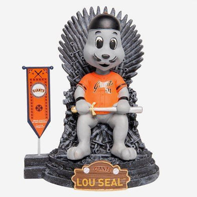 GOT LOU SEAL IRON THRONE BOBBLE, SACRAMENTO RIVER CATS