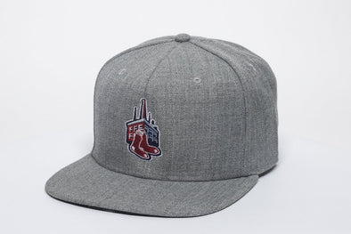 Lowell Spinners Grey Mill Sox Snap Back Cap