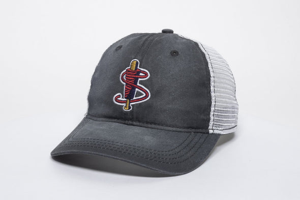 Lowell Spinners Charcoal 'S' Trucker Cap